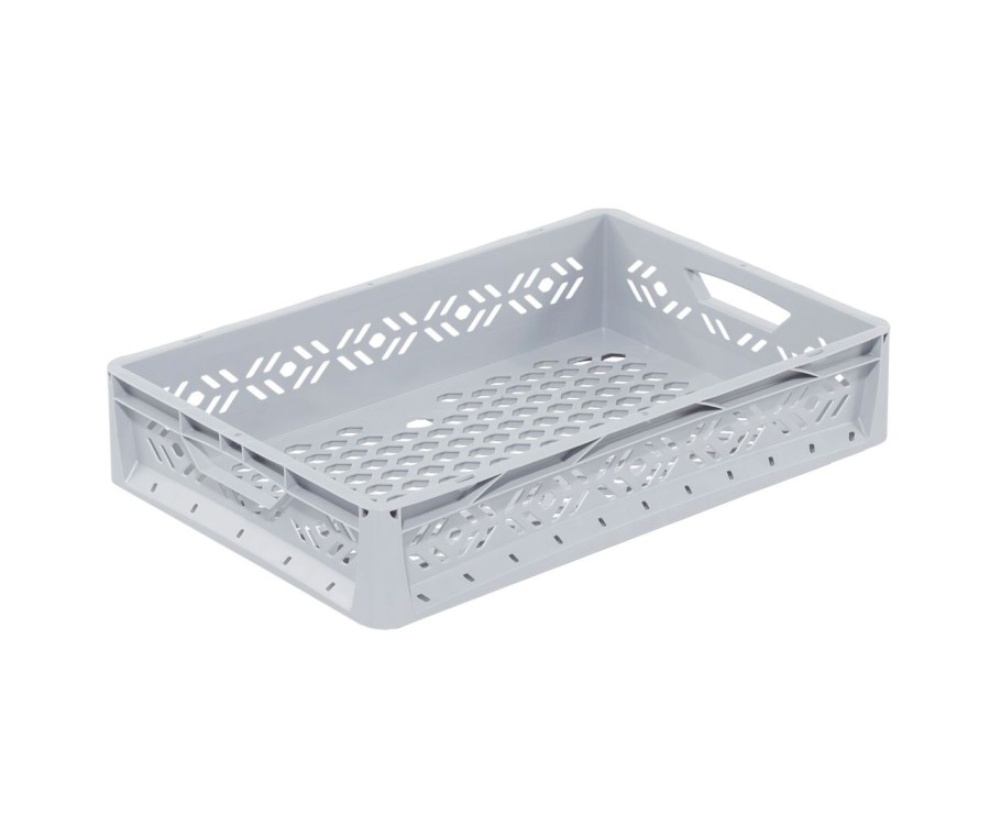 Přepravka Lightline 1265.343400 šedá, OÚ, perforovaná